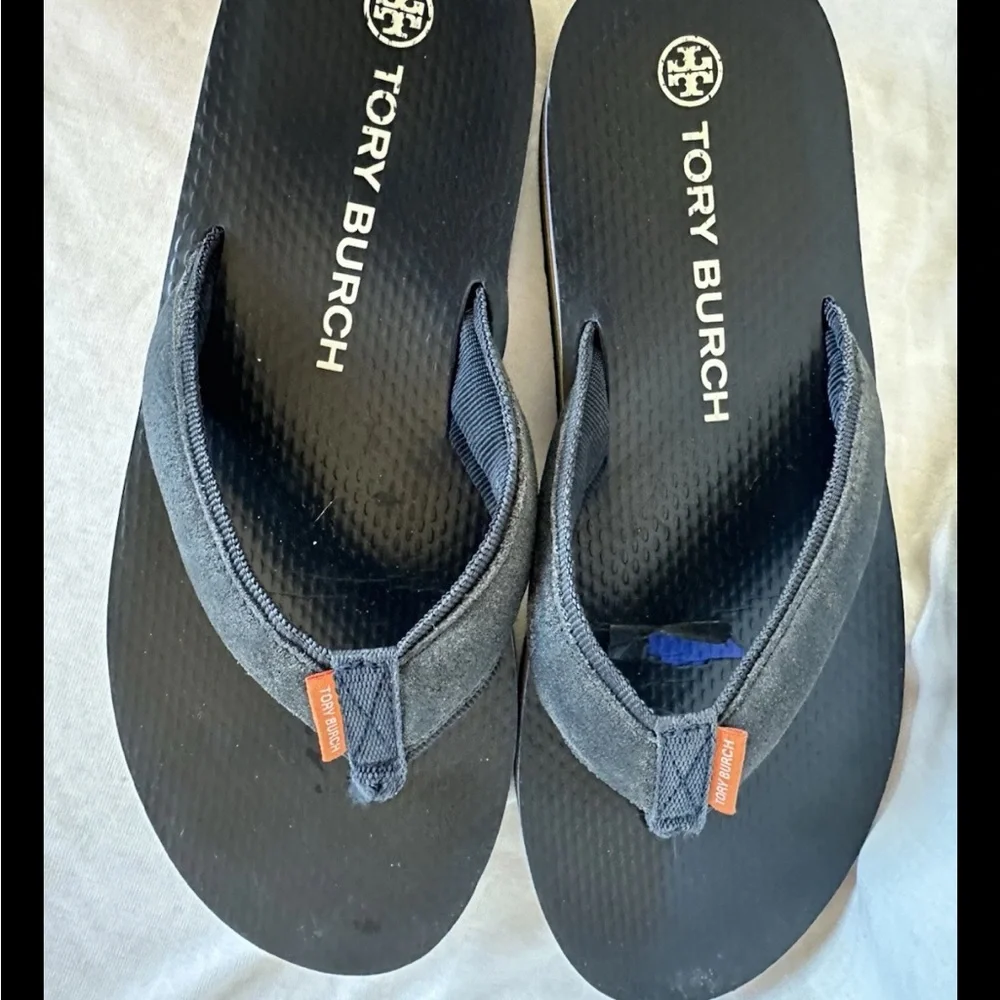 Tory Burch navy flip